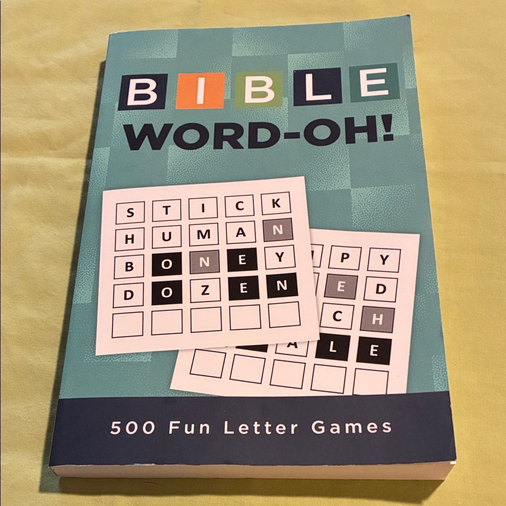 Bible Word-Oh! Letter Game - Teal and Multicolor
